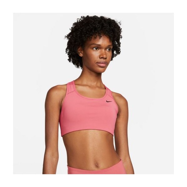 Nike Futura Women's Training Sports Bra - Med Soft Pink/White