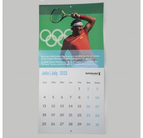 Nadal Schedule 2022 Rafa Nadal's Foundation Wall Calendar 2022