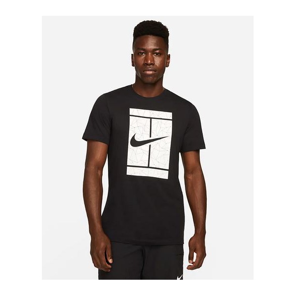Cusco Irónico Repetirse Nike Camiseta Negra Logo Pista Hombre